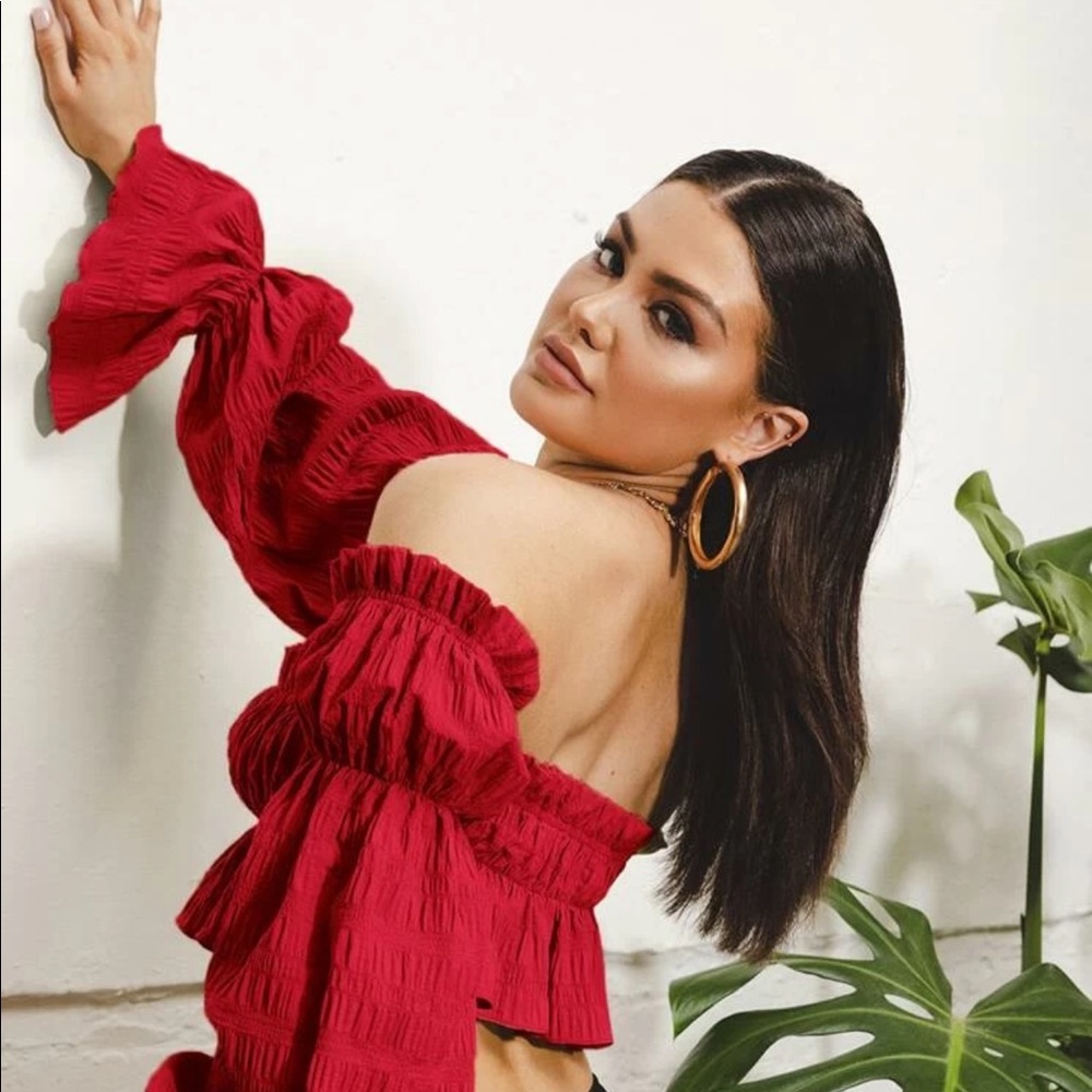 Red summer top